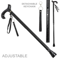 UNISEX CRYSTAL RHINESTONE ADJUSTABLE WALKING DERBY JEWELED CANE